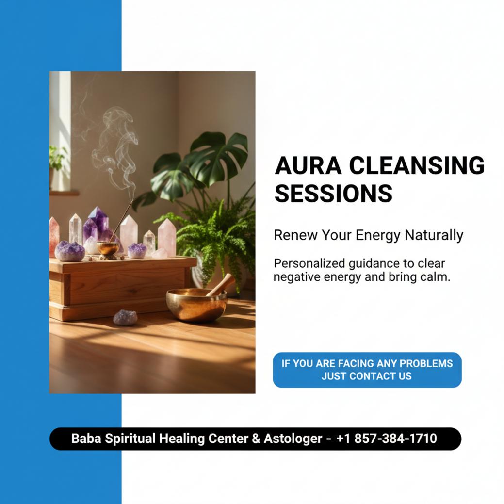 aura cleansing tools and meditation space in Waltham, MA
