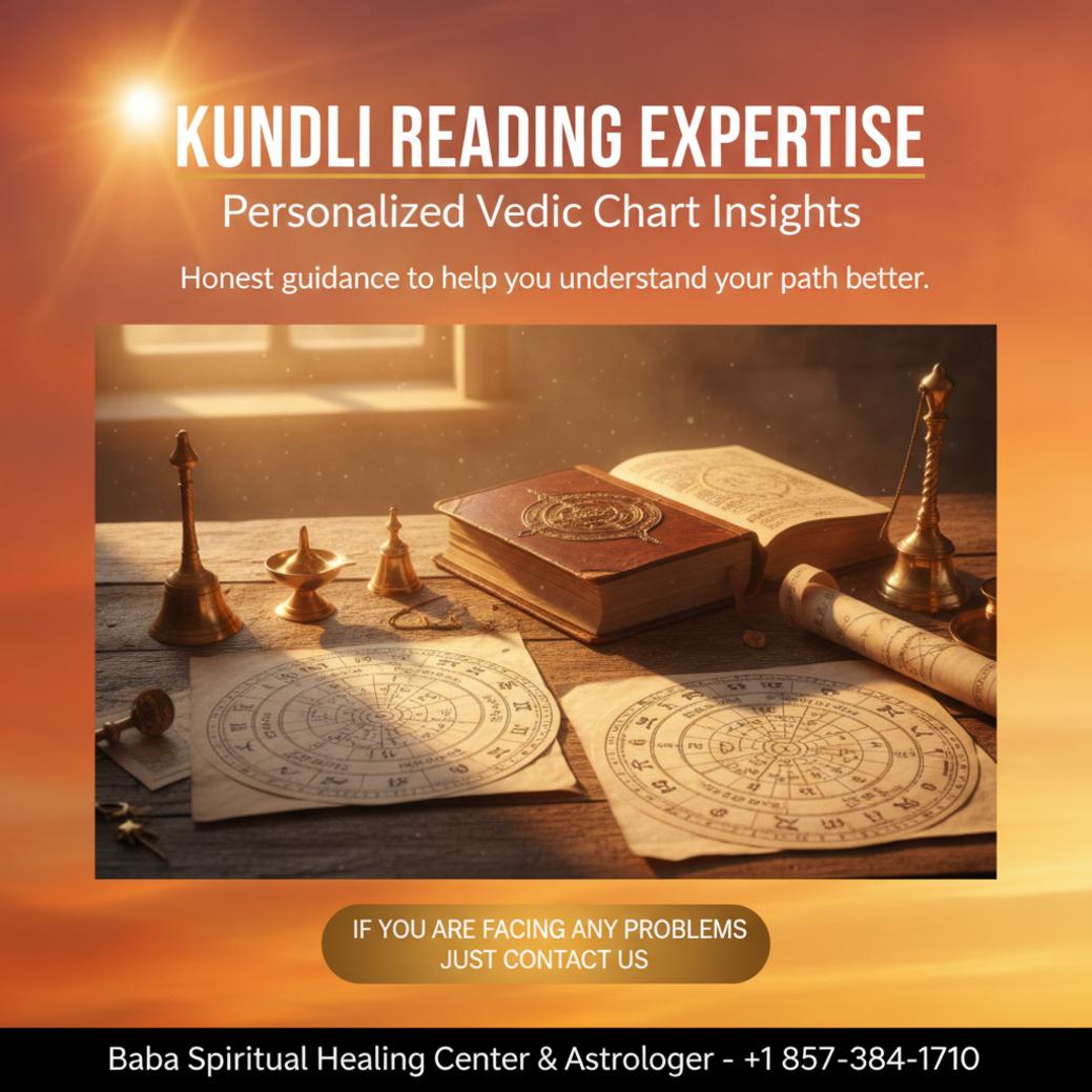 Kundli reading charts and Vedic astrology tools in Massachusetts room