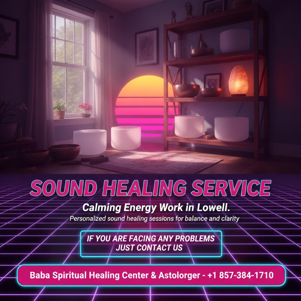 How Sound Healing Works — A Lowell, MA Guide Sound healing instruments arranged in calming Lowell room