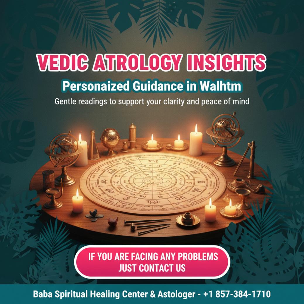 How Vedic Astrology in Waltham Can Bring Clarity to Your Path Vedic astrology birth chart with traditional tools in Waltham setting