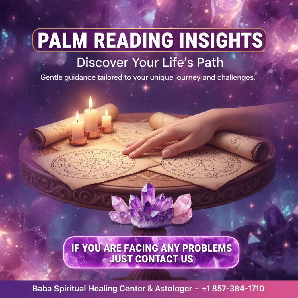 palm reading tools and open palm on table in Waltham MA
