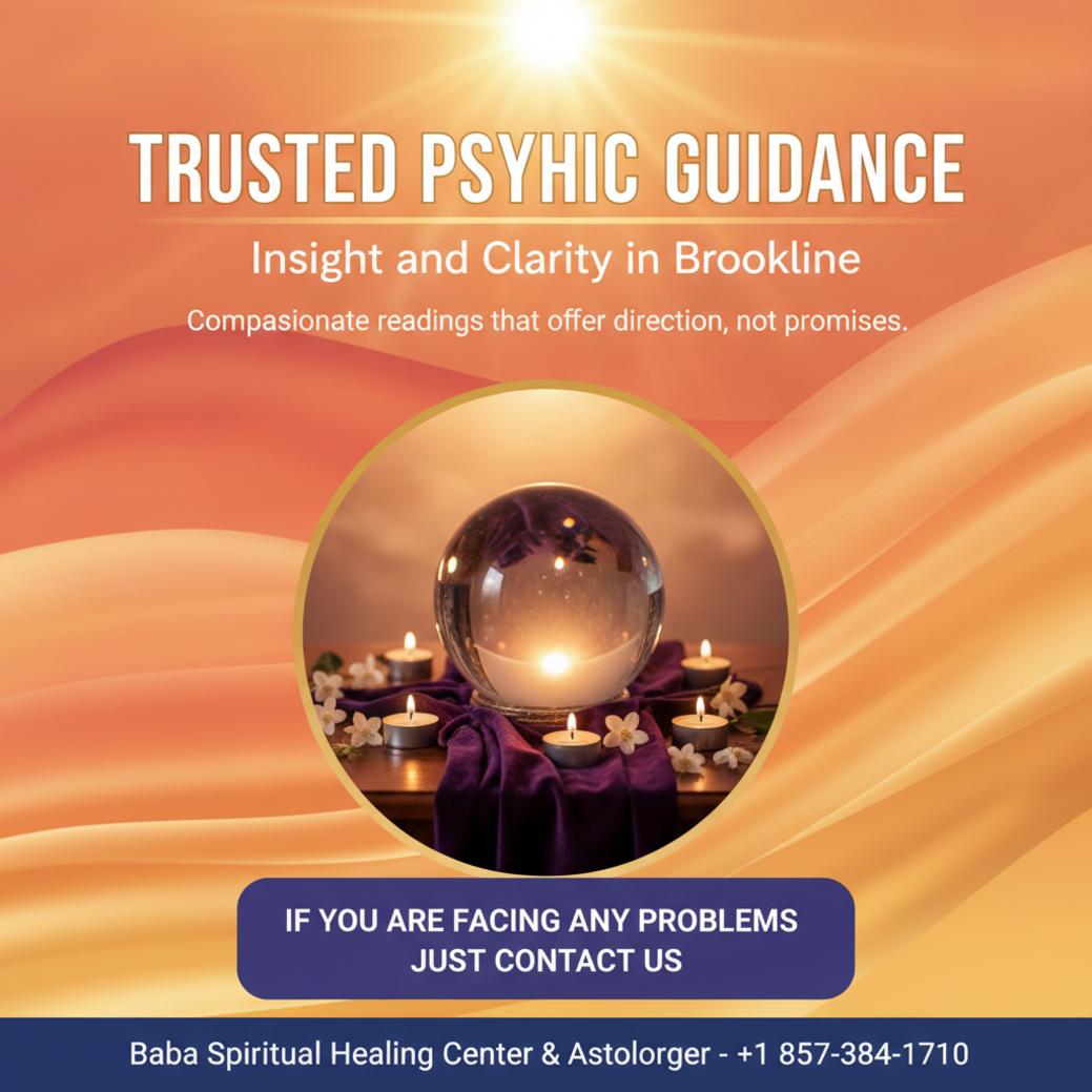 crystal ball and candles for psychic in brookline MA reading session