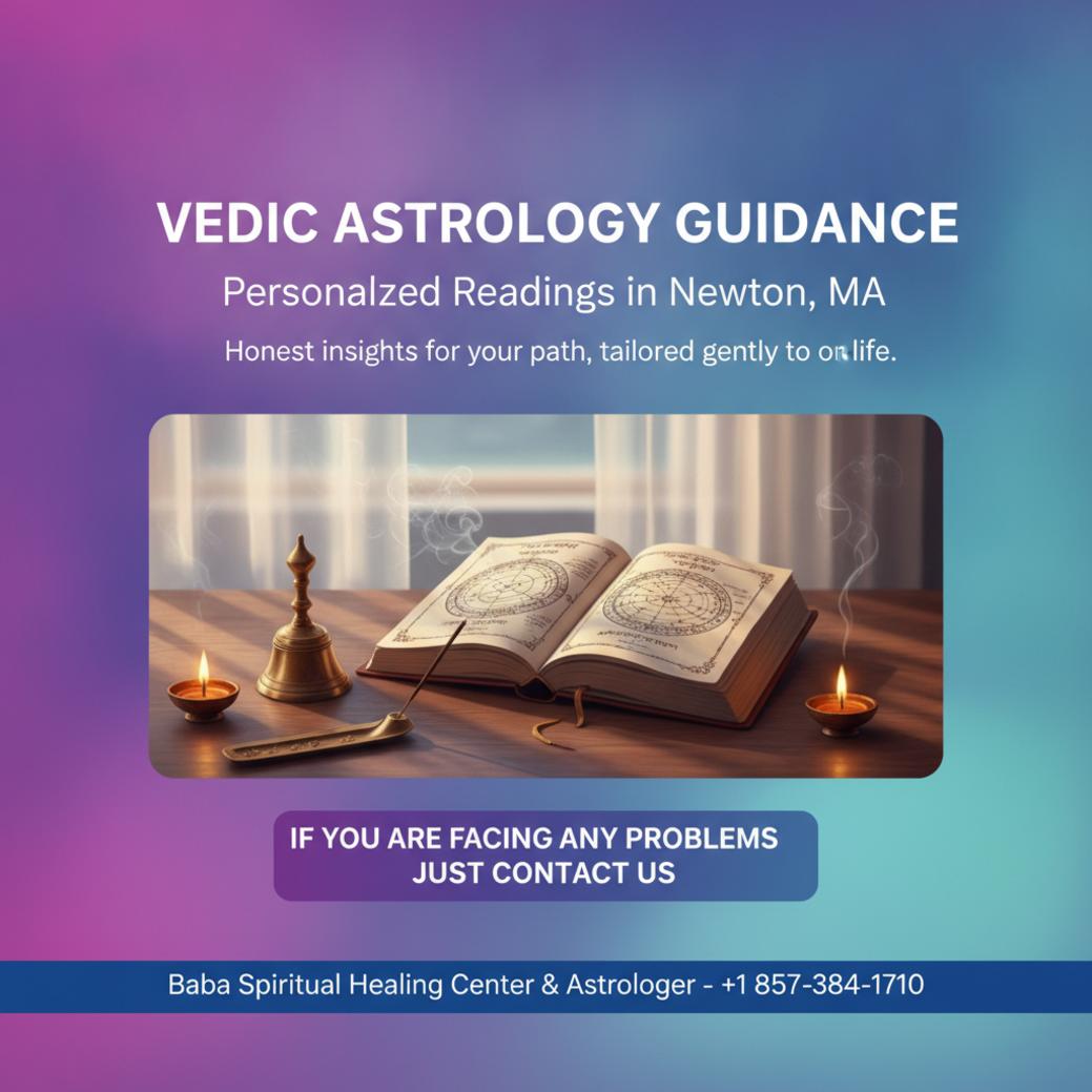 How a Vedic Astrologer in Newton Can Provide Clarity Vedic astrology books and charts on a desk in Newton, MA studio
