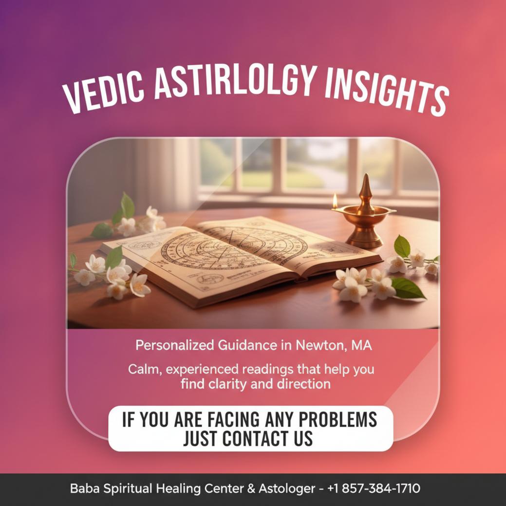 How Vedic Astrology in Newton Guides Your Path Vedic astrology chart and oil lamp in Newton, MA setting